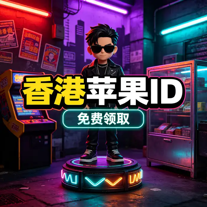美国App Store与iOS海外账号主题视觉，呈现蓝灰色数字设备和应用访问概念